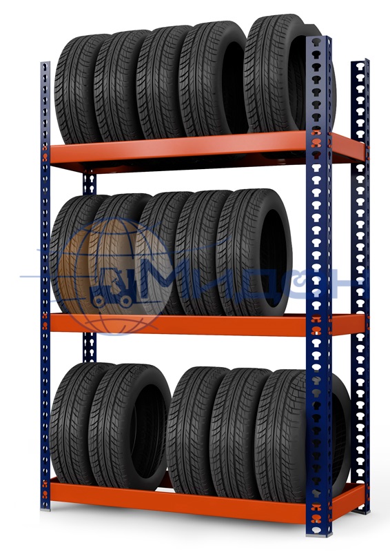Стеллаж для шин Профи-Т Т-120-2,0 (2000х1540х455) 21 шин R16/205, 3 полки
