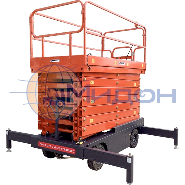 Подъемник ножничный передвижной с электроподъёмом 500-7 (PX 05-7500) 500кг 7м AC (от сети 220В)