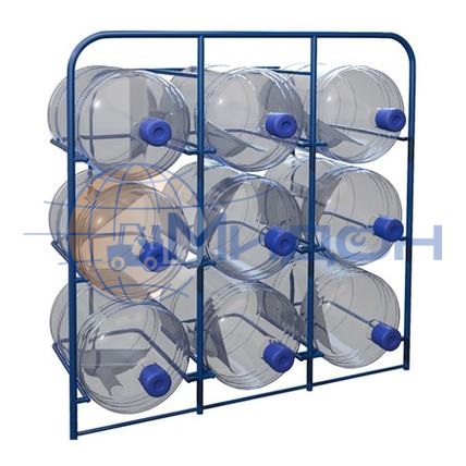 Стеллаж для 19литровых бутылей СВД - 9 (940х380х919) 9 канистр