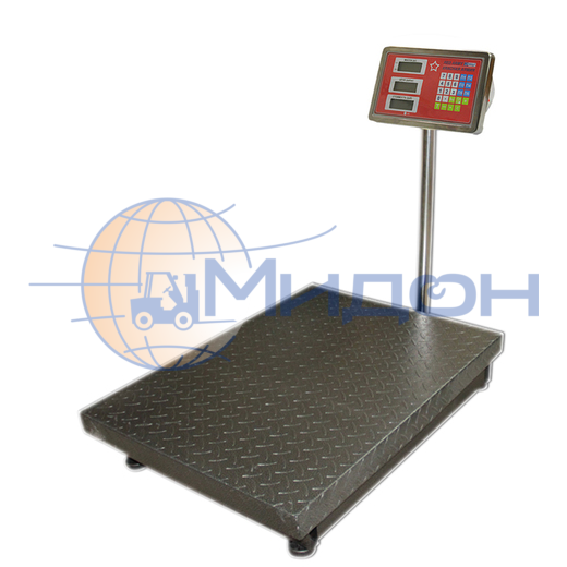 Весы товарные платформенные МИДЛ МП 150 МДА Ф-3(20/50; 600х800; нерж) "Красная армия"