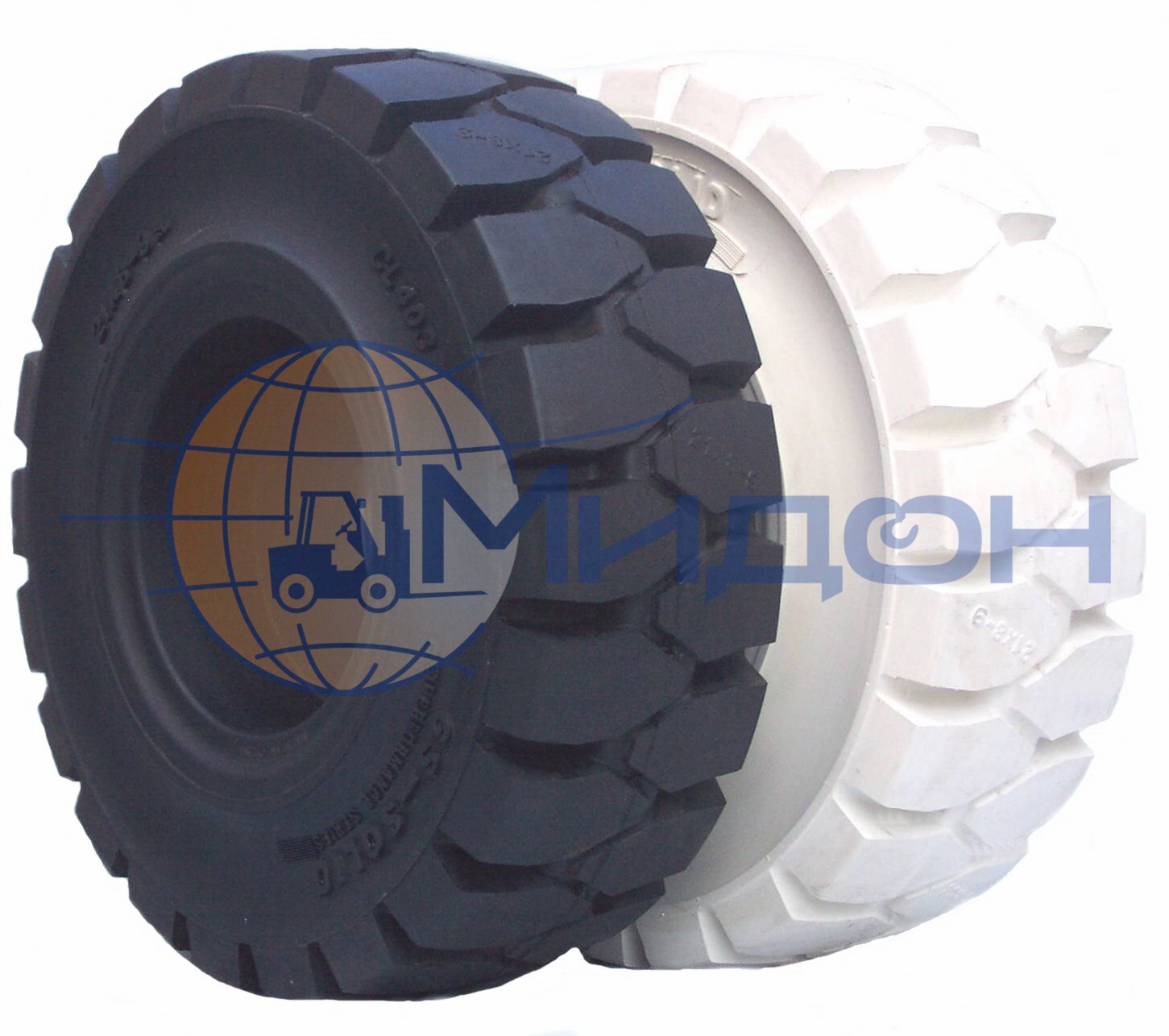 Шина цельнолитая 15*4 1/2-8 EU CLICK NM SOLID STAR