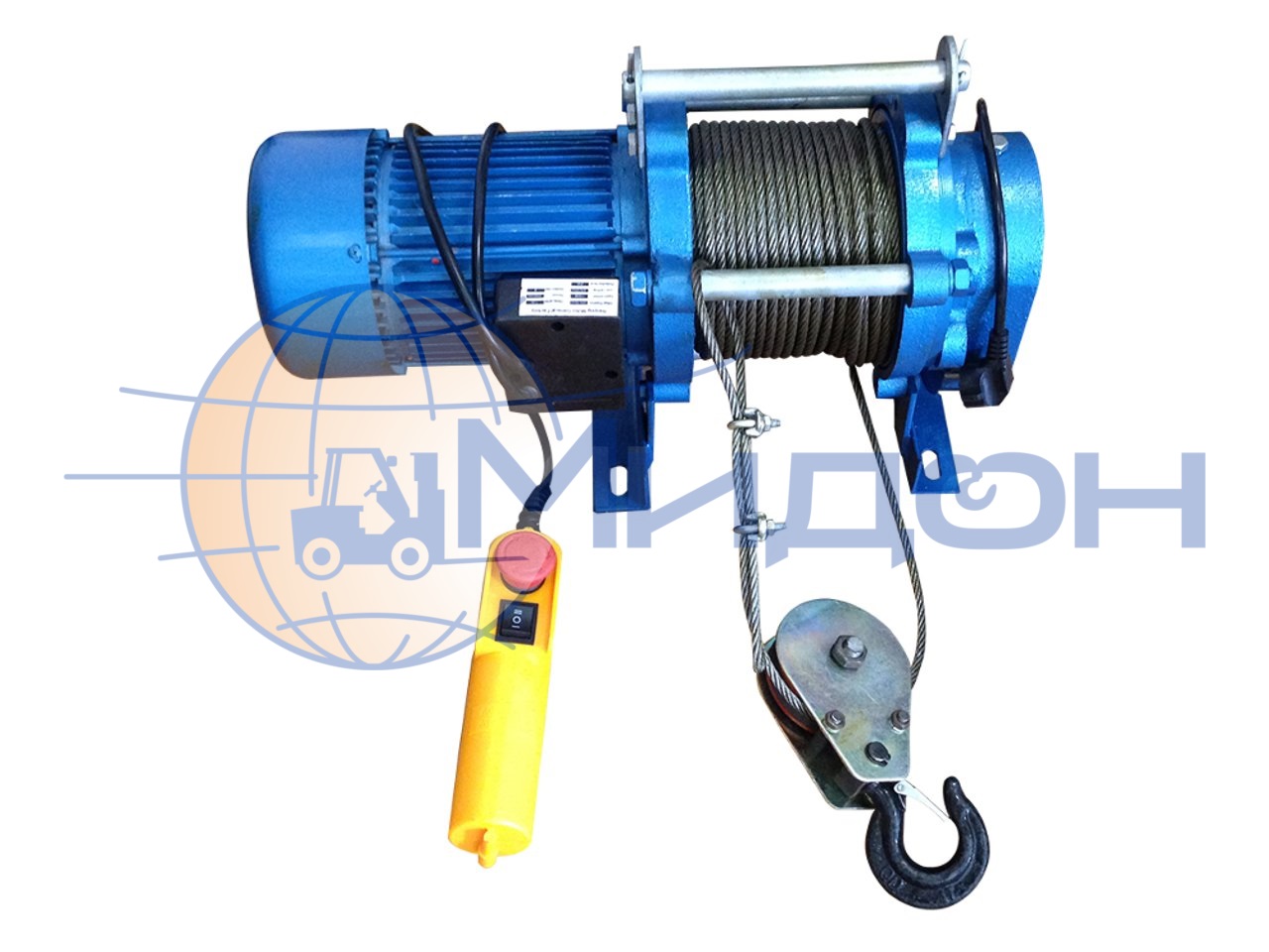 Лебедка электрическая Euro-Lift KCD 300/600 (0,3т/0,6т 30/15м 380В с канатом)