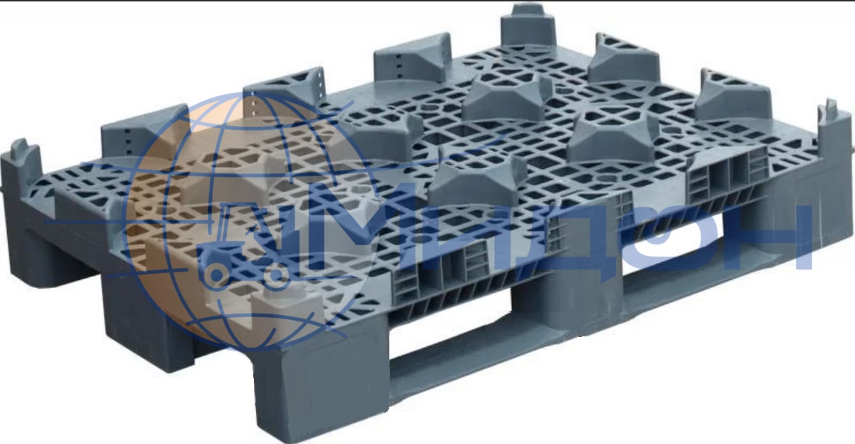 Паллет пластиковый для бутылей "Bottlepall " 1085 х 812 х 225