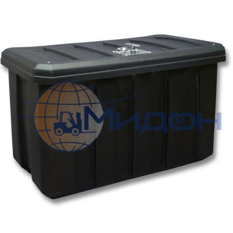 Контейнер пластиковый (ящик технический) КдП 500 с замком 800 х 500 х 500 с крышкой и с замком