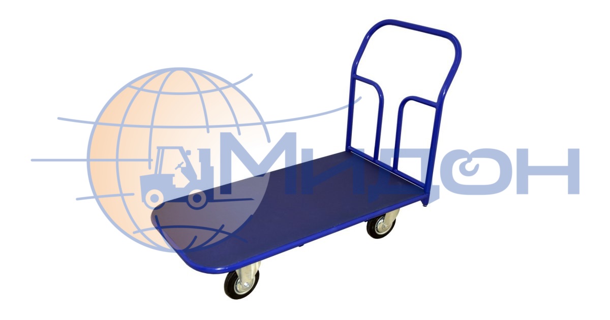 Тележка платформенная с противоскользящим латексным покрытием ТПРН 9 ( 500х1000 ) (колёса ф125: стандартные, Китай)