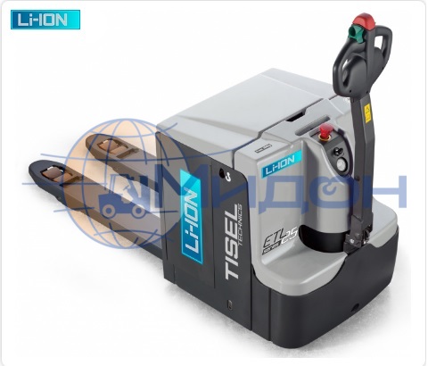 Тележка самоходная (транспортировщик паллет) ETL25 Li-Ion TISEL Technics (Германия) 2000 кг, с АКБ Li-Ion и ЗУ