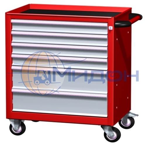 Тележка инструментальная 02.006R Ferrum CLASSIC (с 6 ящиками) 745х465х825h