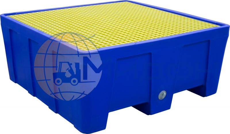 Контейнер пластиковый под локализацию ПдО 1601 Nl (100 л) 1300 х 1300 х 200 с пластиковым паллетом