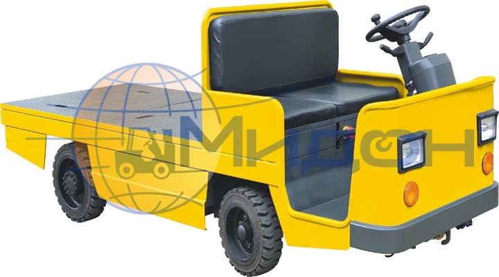 Тягач электрический (платформенная электротележка) XILIN 2,0 т BD20 (двигатель DC, пневматические шины)