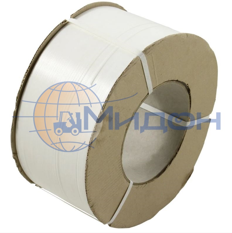 Лента полипропиленовая (ПП) 5х0,45мм (белая) 1 бухта 6000 м (автомат, полуавтомат, ручная)