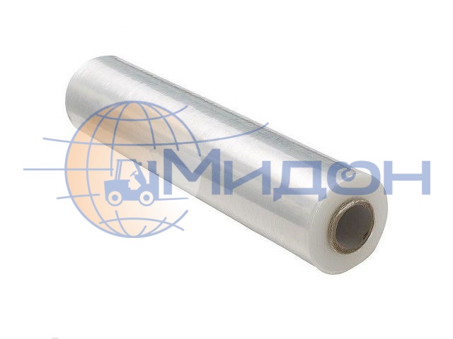 Стрейч-плёнка упаковочная 30мкм*500мм (вторичное сырьё) 1 рулон 2 кг (ручная)