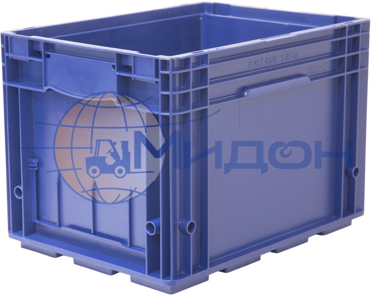 Контейнер пластиковый 4329 VDA синий сплошной 396 х 297 х 280