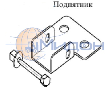Подпятник стеллажа полочного СК (оцинкованный)