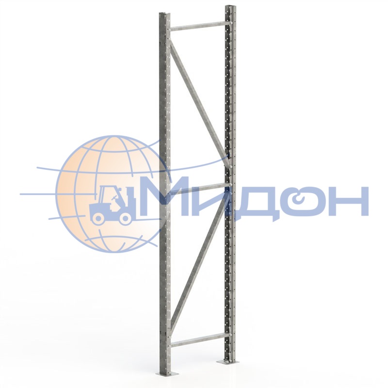 Рама стеллажа полочного SGR 3000х800 (оцинкованная) (до 3000кг)