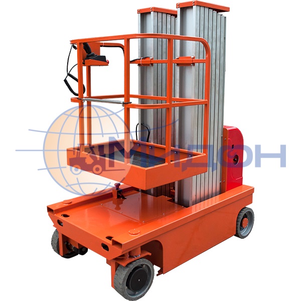 Подъемник телескопический двухмачтовый передвижной самоходный FSD 9.3000 (150кг 9м) (от АКБ, ЗУ-220В)