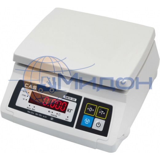Весы порционные CAS SW-II-30, с АКБ