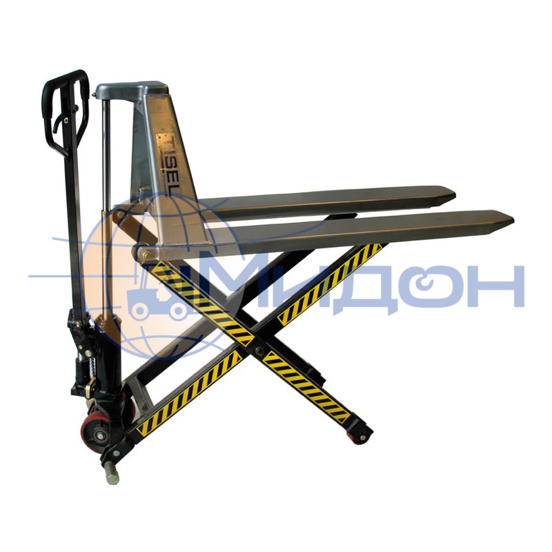 Тележка гидравлическая (рохля) TX10 TISEL Technics (Германия) 1000 кг, 1150x520 мм, подъём до 800мм