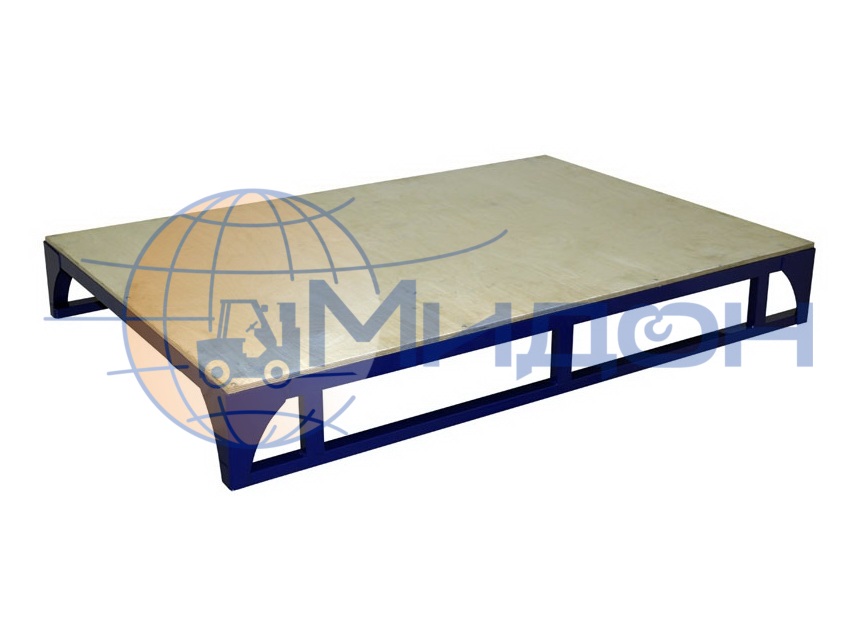 Поддон (паллет) металлический, окрашенный ПМФ ( 800х1200х150 ) (500кг)