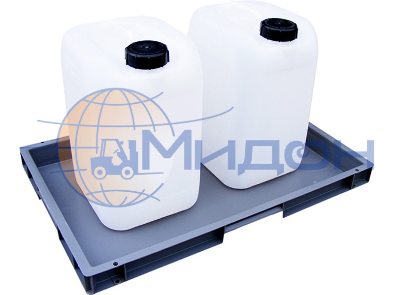 Контейнер пластиковый под локализацию ПдО 8 598 х 395 х 50 поддон на 8 литров