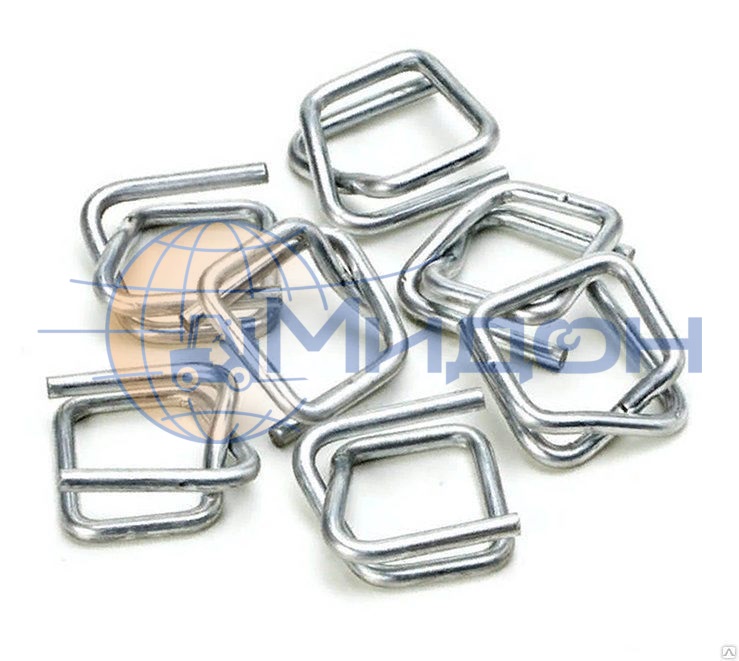 Пряжка металлическая для упаковочной ленты 13мм (укаковка 1000шт) оцинкованная