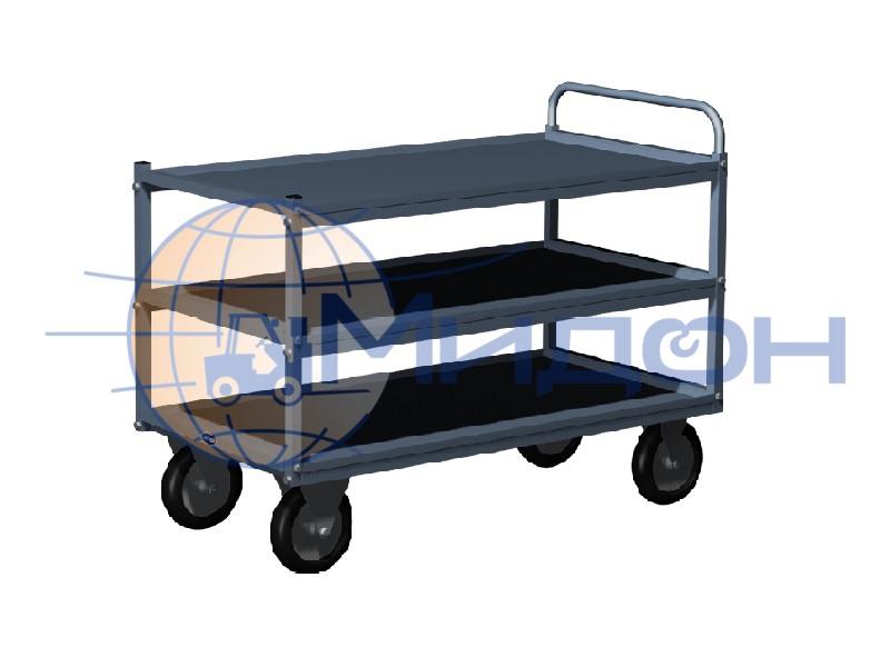 Тележка инструментальная 08.530 Ferrum Титан 3 полки 1203х615х921h