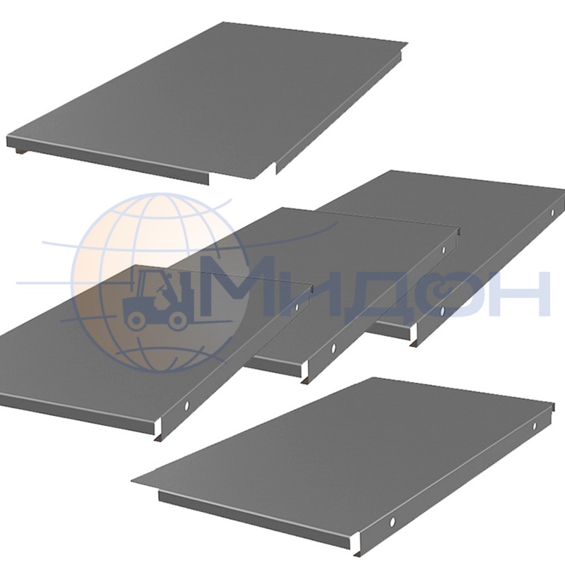 Комплект настила стеллажа Профи-Т Т140 645/1525 мет. настил осн. 300 х 650 (3шт) , доб. 318 х 650 (2шт)