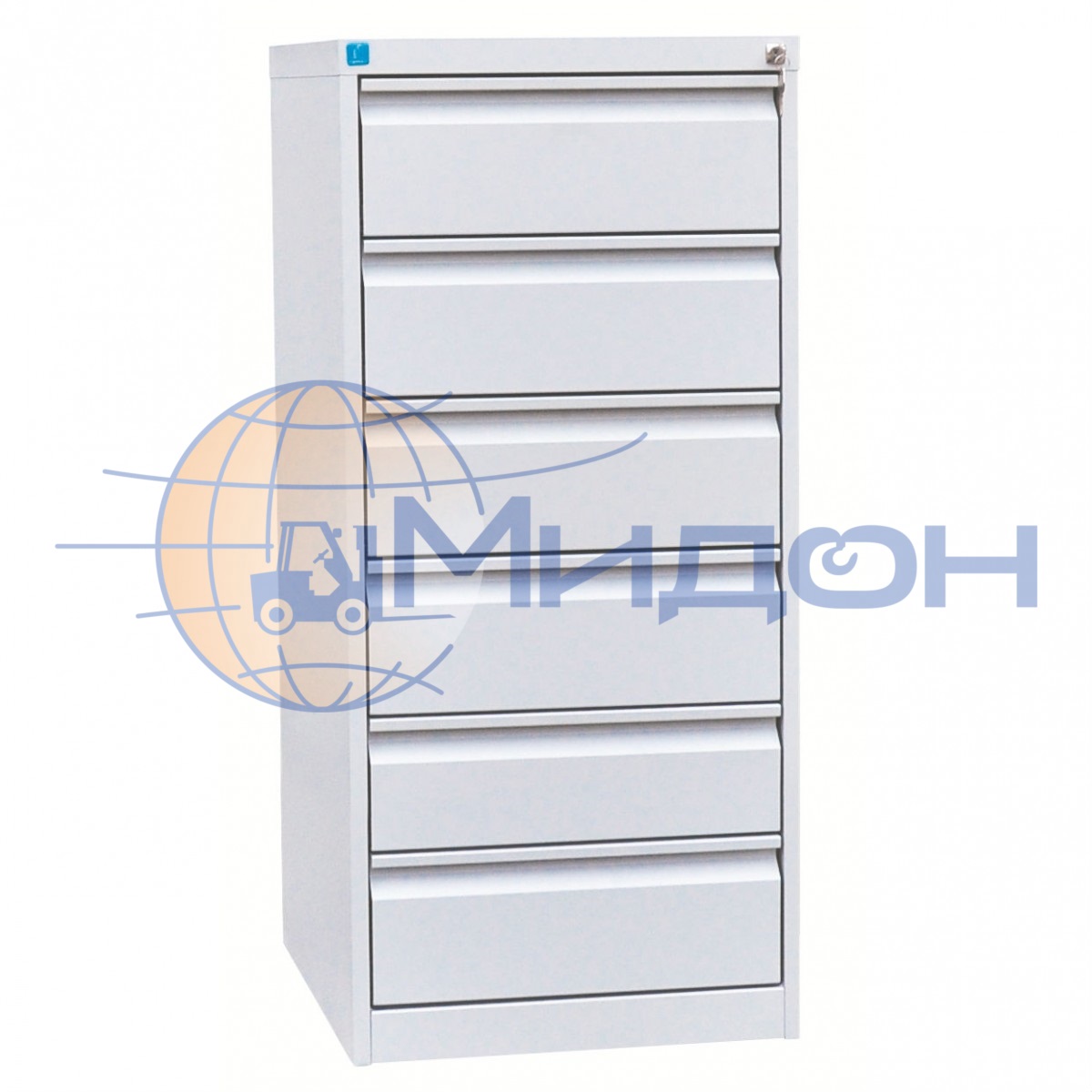 Картотека (шкаф картотечный) ШК-6 (6 замков)