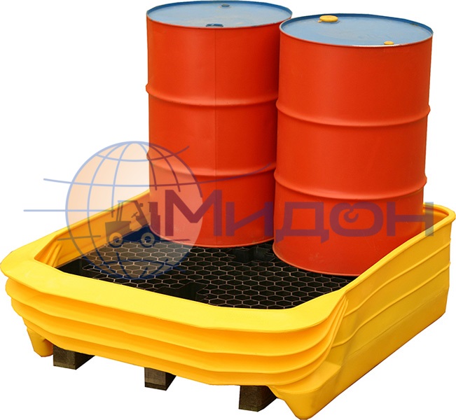 Контейнер пластиковый под локализацию ПдО-У Б4 1500 х 1300 х 440 с пластиковым паллетом