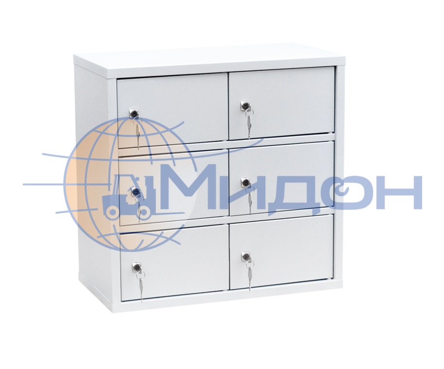 Индивидуальный шкаф кассира на 6 ячеек