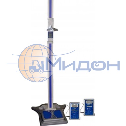 Весы медицинские ТВЕС ВМЭН-150-50/100-Д-А с напольным электронным ростомером РЭП