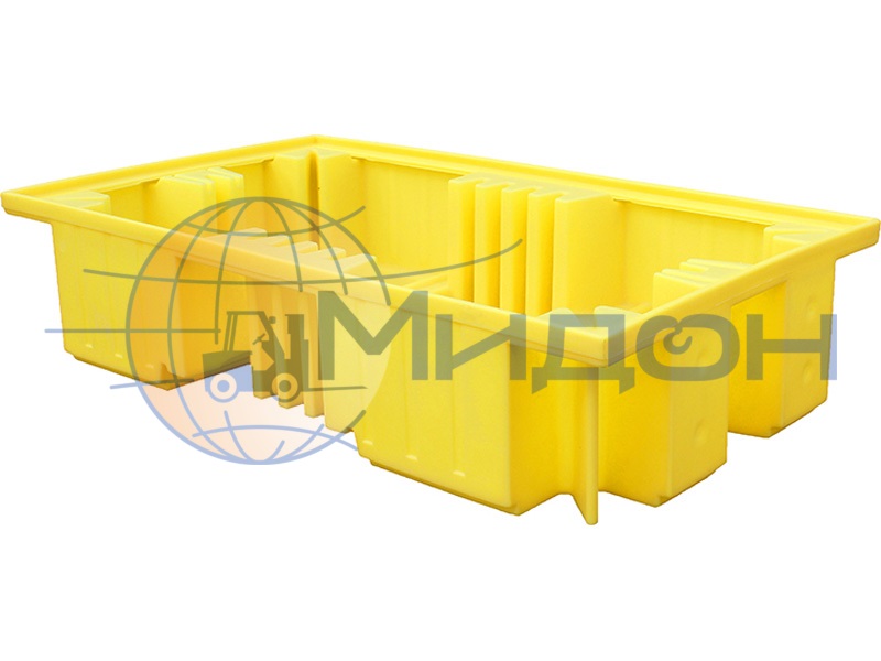 Контейнер пластиковый под локализацию ПдО К2 2340 х 1360 х 520 для 2х еврокубов без решетки