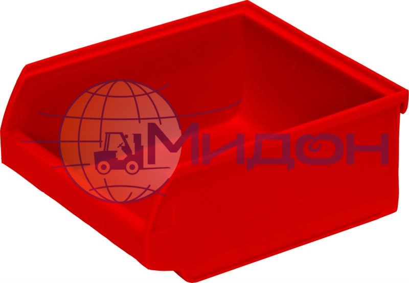 Лоток пластиковый для склада ITALIA Ancona 5000, красный, сплошной 107 х 98 х 47