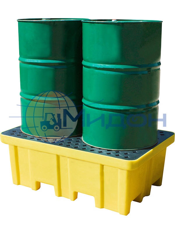 Контейнер пластиковый под локализацию ПдО Б2 1220 х 820 х 450 с пластиковым паллетом