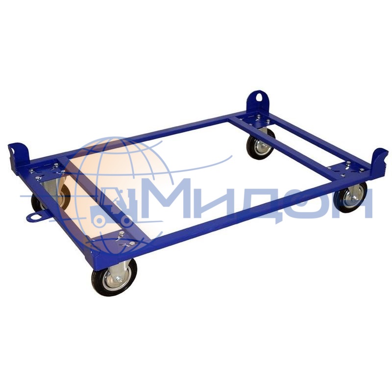 Тележка для транспортировки поддонов ТПЕ ( 800х1200 ) (колёса ф200: стандартные, Китай)
