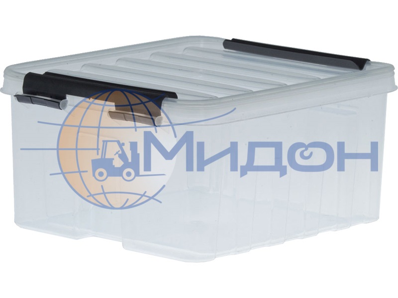 Ящик пластиковый 210х170х95 мм сплошной с крышкой и клипсами Rox Box 2,5