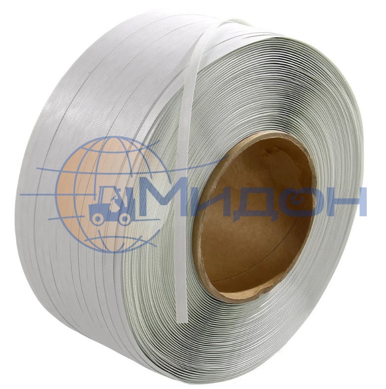 Лента полипропиленовая (ПП) 12х0,5мм (серая) 1 бухта 3500 м (автомат, полуавтомат, ручная)