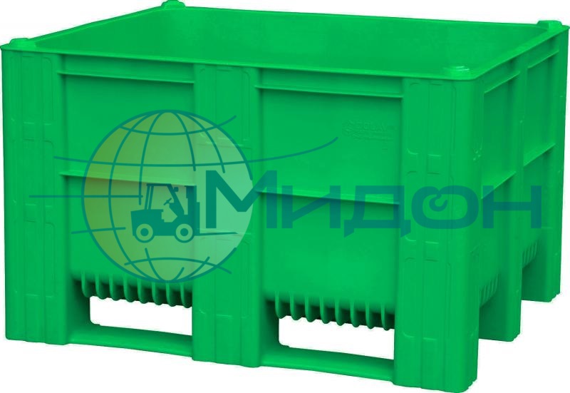 Контейнер пластиковый 10-100-0А-ACE крупногабаритный 1200 х 1000 х 740 сплошной на полозьях