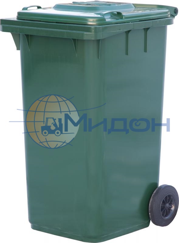 Контейнер мусорный на 2-x колесах с крышкой (HDPE) МКТ 240 730 х 580 х 1060