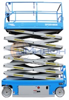 Подъёмник ножничный самоходный SP20140GS TISEL Technics (Германия) 200 кг, высота рабочая- 15,7 м