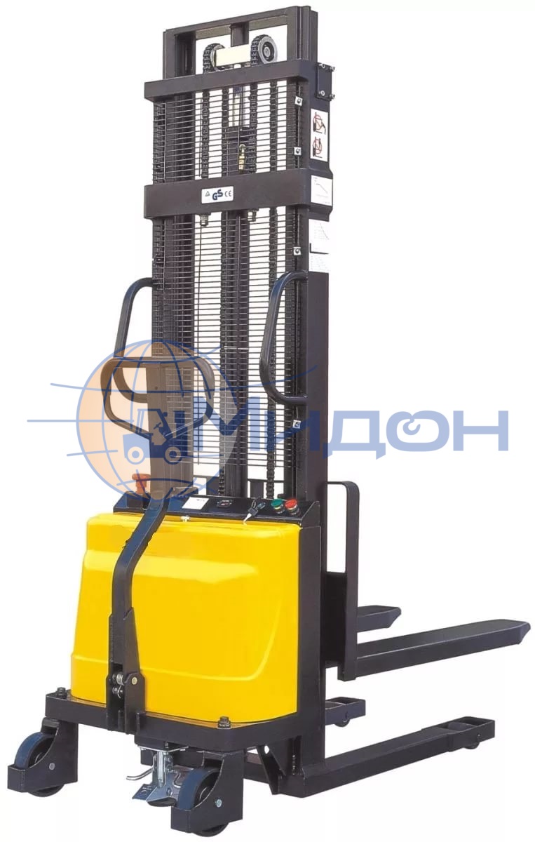 Штабелер ручной с электрическим подъёмом вил Ningbo Ruyi CDD 10B/33 1 т 3,3 м
