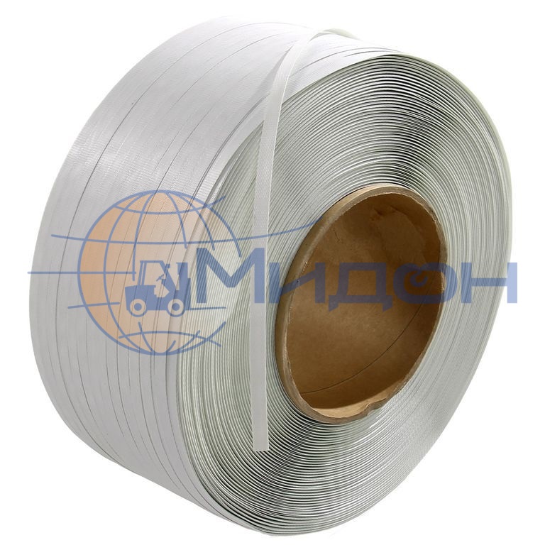 Лента полипропиленовая (ПП) 15х0,8мм (серая) разрывная нагрузка 280 кгс(Н), 1 бухта 2000 м (автомат, полуавтомат, ручная)