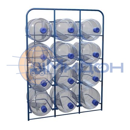 Стеллаж для 19литровых бутылей СВД - 12 (940х380х1200) 12 канистр