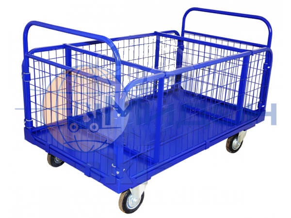 Тележка сетчатая с внутренними перегородками ТС П ( 800х1400 ) (колёса ф125: стандартные, Китай)