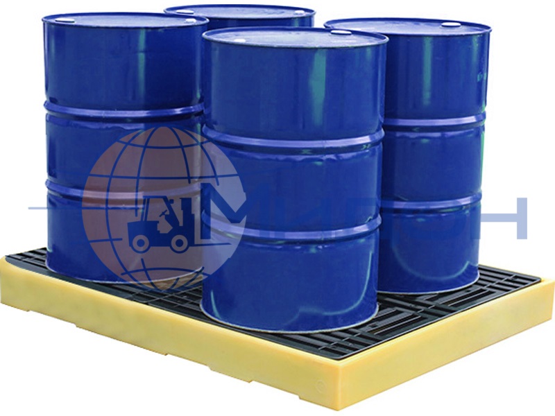 Контейнер пластиковый под локализацию ПдО-НП Б4 1660 х 1260 х 150 с пластиковым паллетом