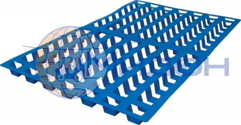 Решётка пластиковая перфорированная (3000кг) для заморозки FS 1208 1200 х 800 х 50 цвет - синий