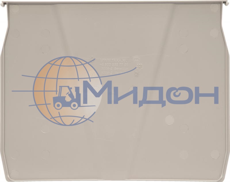 Разделитель ширины 5006-2 для ящика пластикового 5006 серый, сплошной 305 х 215 х 2