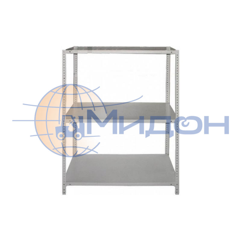 Стеллаж полочный Лайт ТС-15733 (1500х700х300) 500 кг(стеллаж), 120 кг(полка), 3 полки обычные