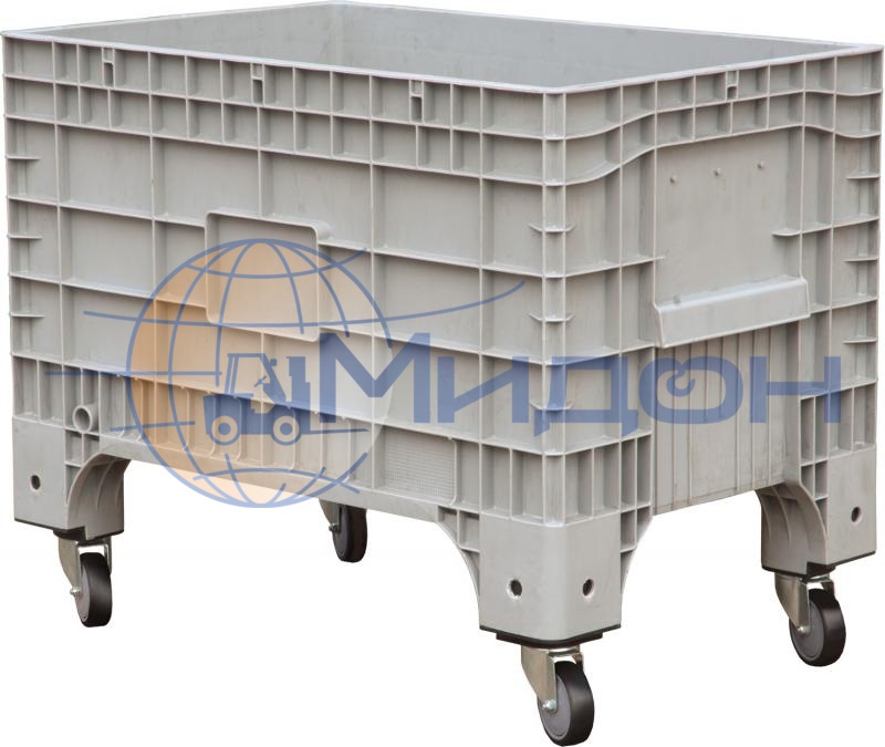 Контейнер пластиковый В-Вох 1065 Mini крупногабаритный 1017 х 636 х 783 на колесах