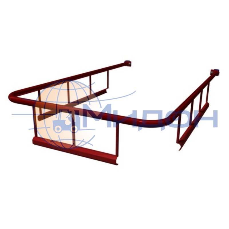 Борт съёмный для тележки с платформой 600х1200, Б 4 ( 612х1190 )