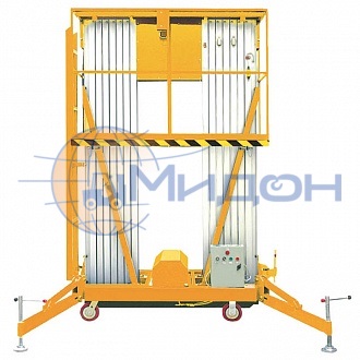 Подъемник двухмачтовый телескопический SMART GTWY 12-200S (220V, 200кг, 12м)